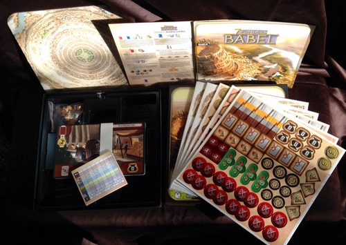 Monopolis 7 Wonders Babel Expansion Board and Card Game