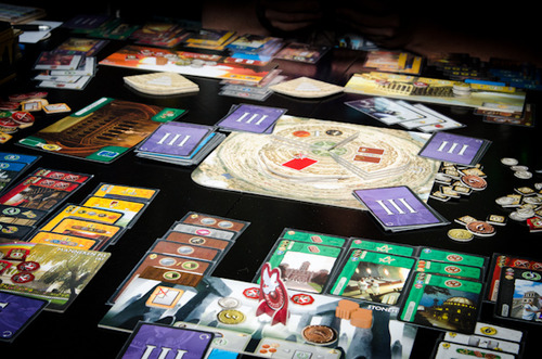 Monopolis 7 Wonders Babel Expansion Board and Card Game