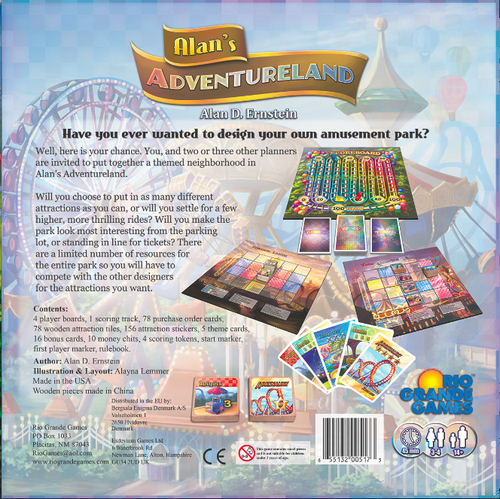 Monopolis Alan's Adventure Land Base Tabletop, Board and Card Game