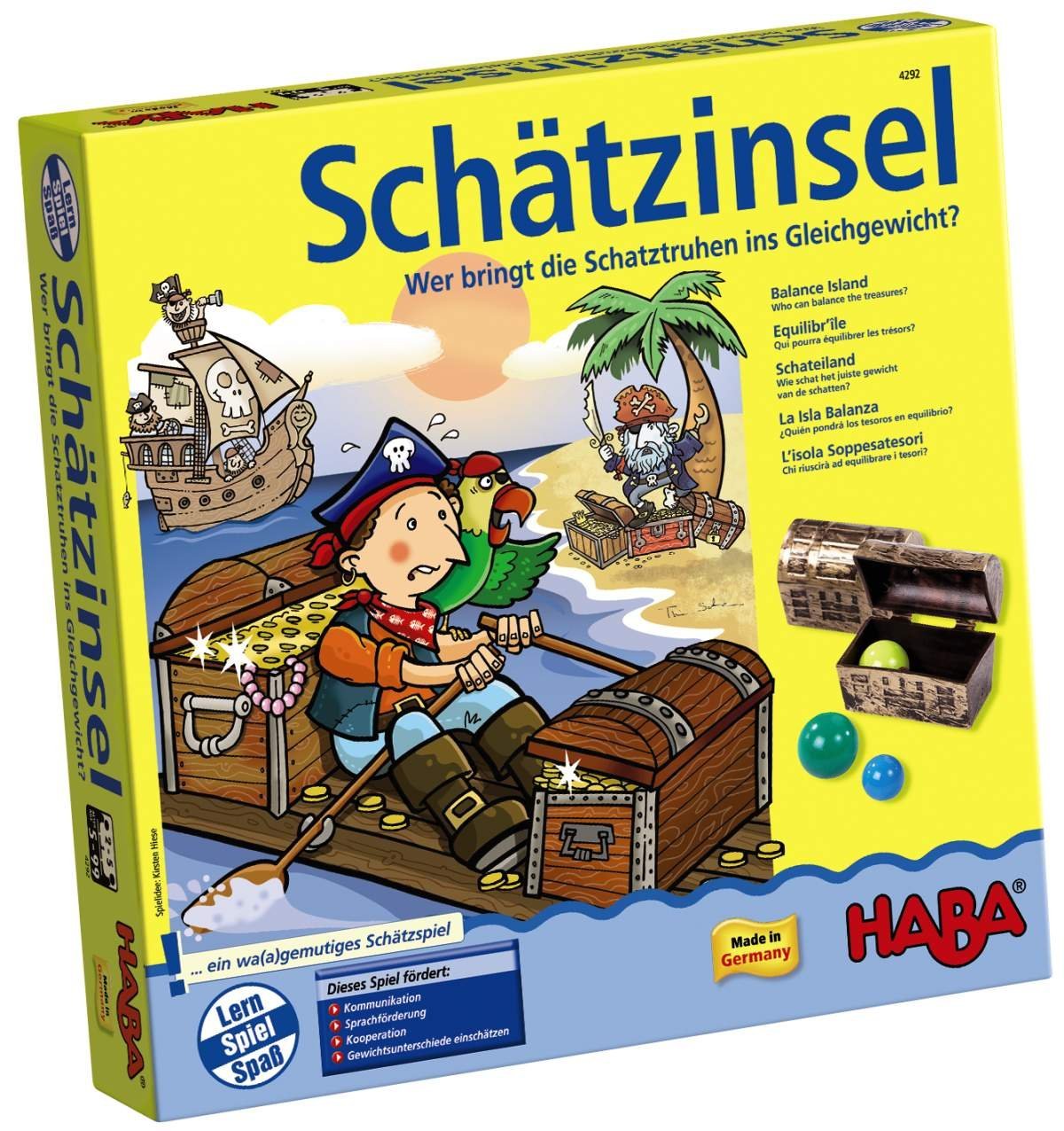 Balance Island (Schatzinsel) Board Game (German-English version) Monopolis Balance Island Base Tabletop, Board and Card Game