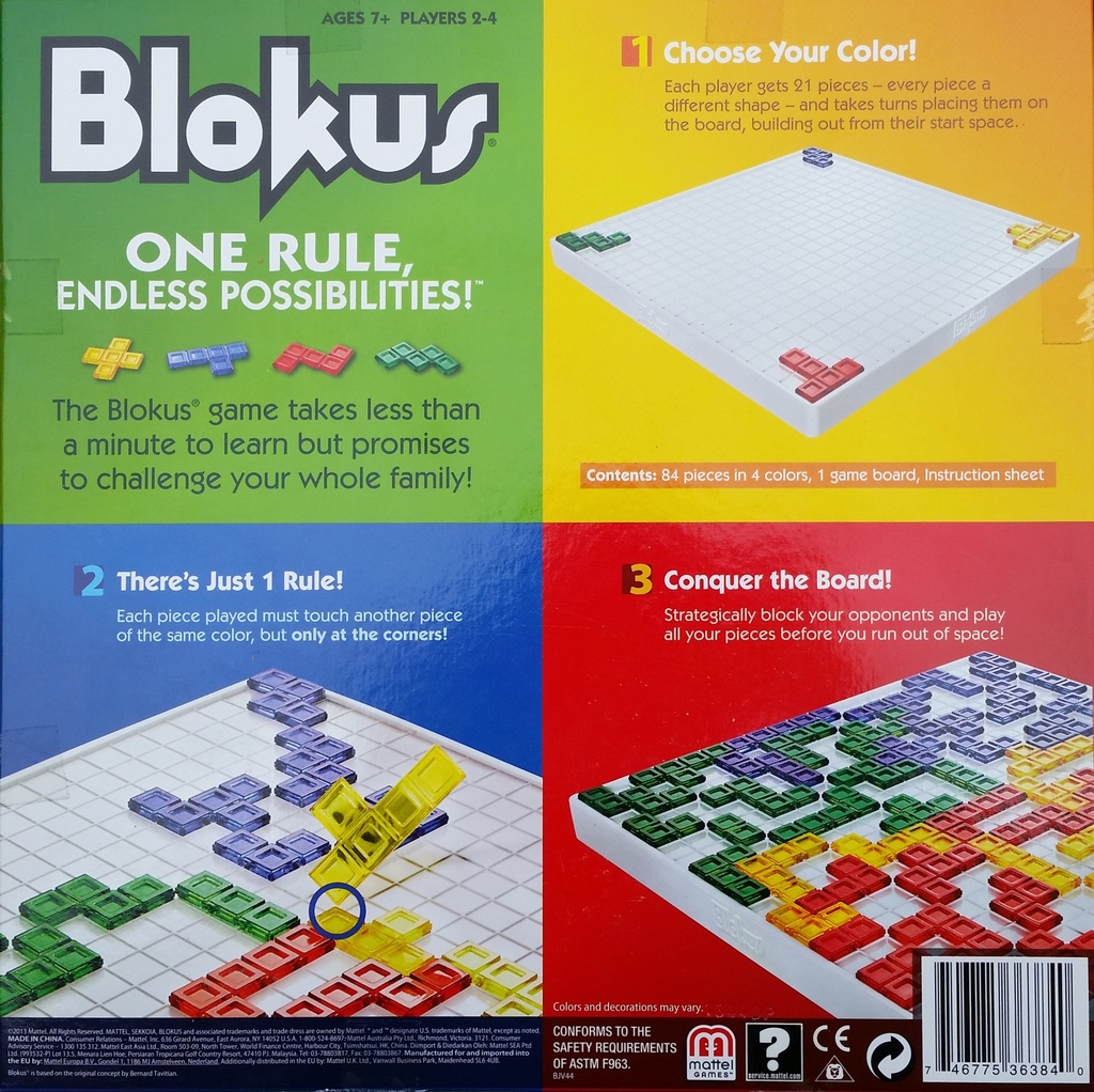 Monopolis Blokus Base Tabletop, Board and Card Game