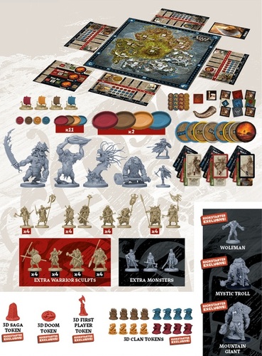 Blood Rage Board Game Monopolis Blood Rage Base Tabletop, Board and Card Game
