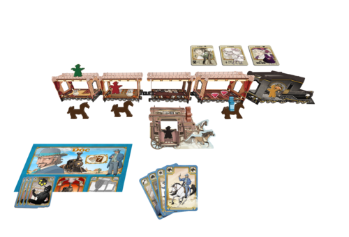 Colt Express Horses and Stagecoach Expansion Board Game Monopolis Colt Express Express Horse and Stagecoach Expansion Tabletop, Board and Card Game