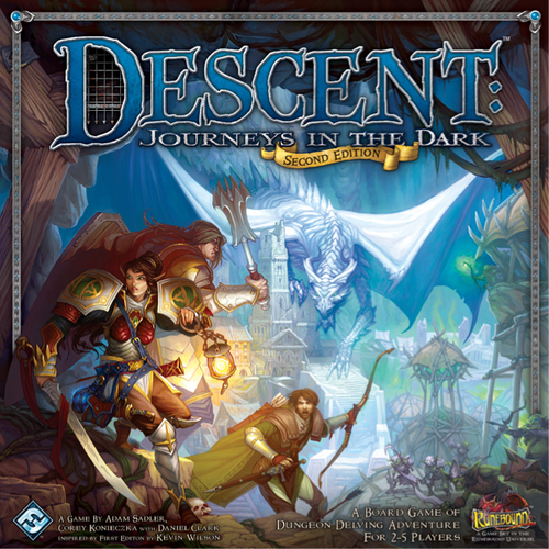 Descent: Journey in the dark 2nd Edition board game Monopolis Descent Base Tabletop, Board and Card Game