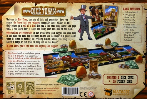 Dice Town Board Game Monopolis Dice Town Base Tabletop, Board and Card Game