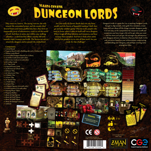 Dungeon Lords Board Game Monopolis Dungeon Lords Base Tabletop, Board and Card Game