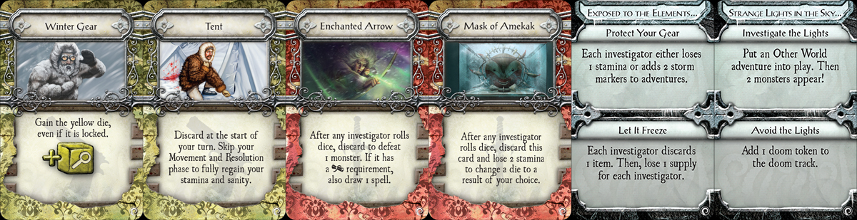 Elder Sign Omens of Ice Expansion Board Game Monopolis Elder Sign Omens of Ice Expansion Tabletop, Board and Card Game