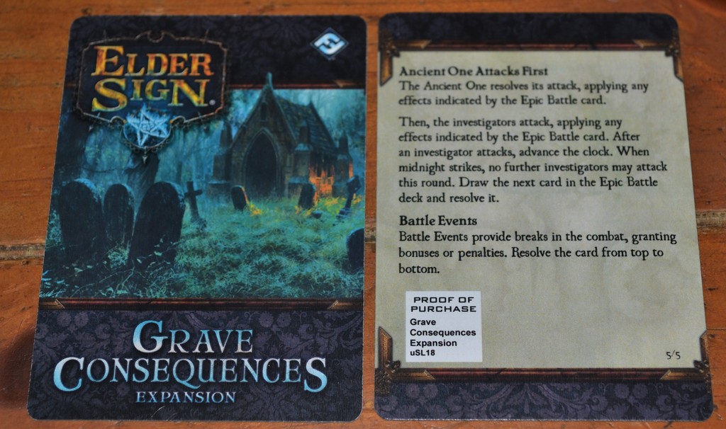 Elder Sign Grave Consequences Expansion Board Game Monopolis Elder Sign Grave Consequences Expansion Tabletop, Board and Card Game