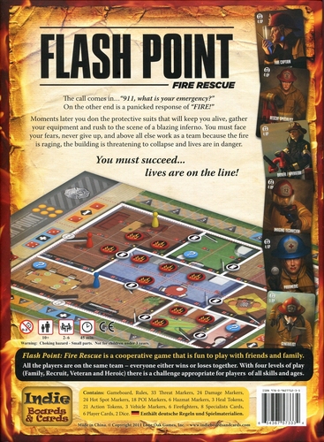 Flash Point Fire Rescue Board Game Monopolis Flash Point Fire Rescue Base Tabletop, Board and Card Game