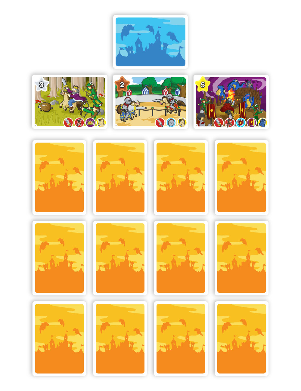 Monopolis Flipeek Medieval Base Tabletop, Board and Card Game