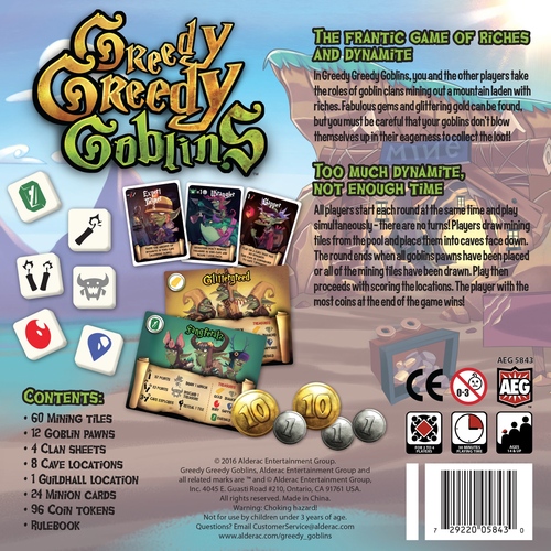 Monopolis Greedy Greedy Goblins Base Tabletop, Board and Card Game