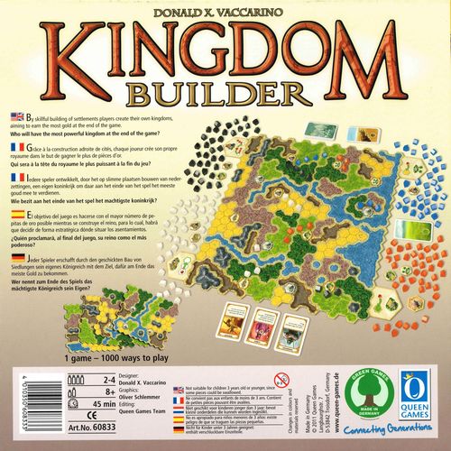 Kingdom Builder board game Monopolis Kingdom Builder Base Tabletop, Board and Card Game