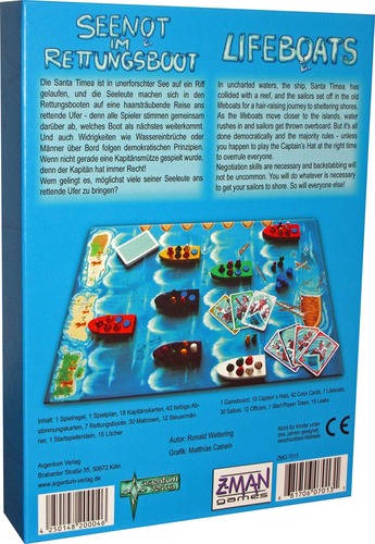 Monopolis Lifeboats Base Tabletop, Board and Card Game