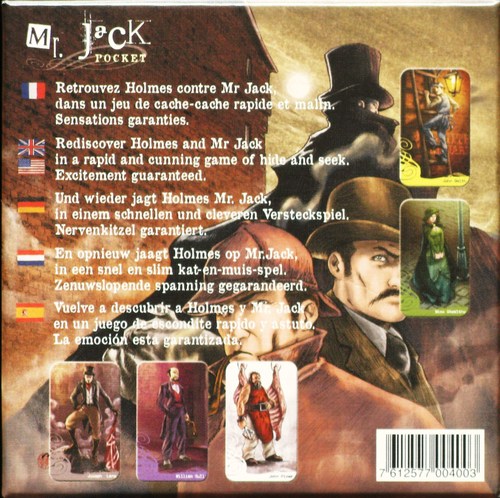 Mr. Jack Pocket Board Game Monopolis Mr. Jack Pocket Base Tabletop, Board and Card Game