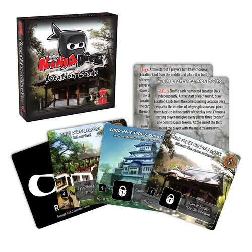 Ninja Dice + Location Expansion Board Game Monopolis Ninja Dice Location Expansion Tabletop, Board and Card Game