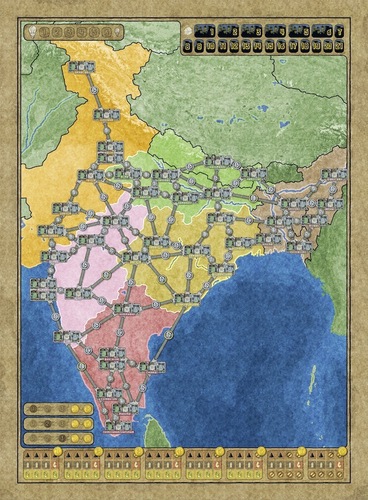 Monopolis Power Grid: Australia & Indian Subcontinent Expansion Tabletop, Board and Card Game
