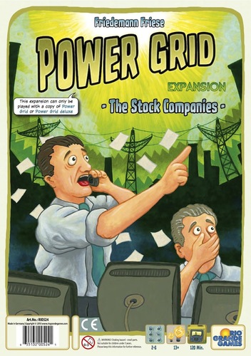Monopolis Power Grid: The Stock Companies Expansion Tabletop, Board and Card Game