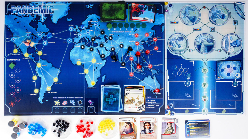Monopolis Pandemic In The Lab Expansion Tabletop, Board and Card Game