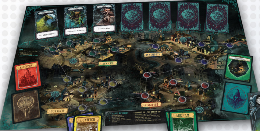 Monopolis Pandemic Reign of Cthulhu Base Tabletop, Board and Card Game