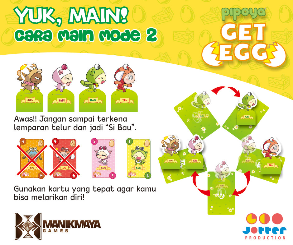 PiPoYa Get Egg Card Game Monopolis Pipoya Get Egg Base Tabletop, Board and Card Game