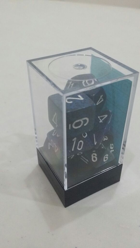 Polyhedral 7-Die Chessex Dice Set - Speckled Stealth Monopolis Polyhedral 7 Die Chessex Dice Set Speckled Stealth Accessories Tabletop, Board and Card Game