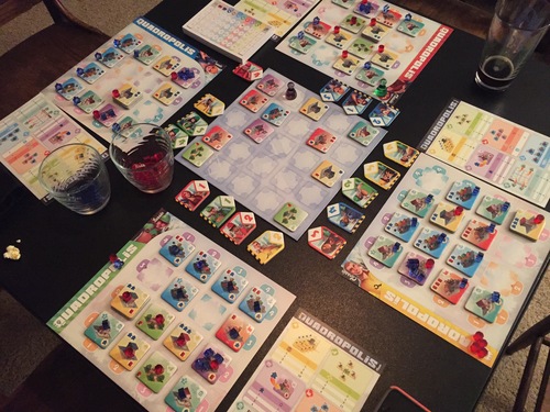 Monopolis Quadropolis Base Tabletop, Board and Card Game