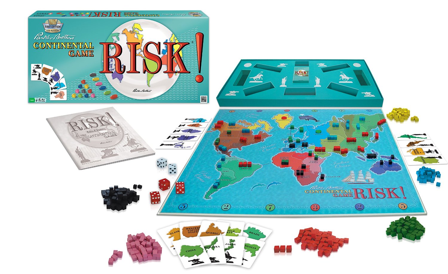 Risk 1959 Board Game Monopolis Risk 1959 Base Tabletop, Board and Card Game