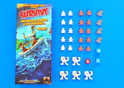 Monopolis Survive Escape from Atlantis Dolphins + Squids + 5-6 Players Expansion Tabletop, Board and Card Game