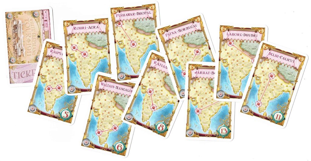 Ticket to Ride India and Swiss Expansion Board Game Monopolis Ticket to Ride India and Swiss Expansion Tabletop, Board and Card Game