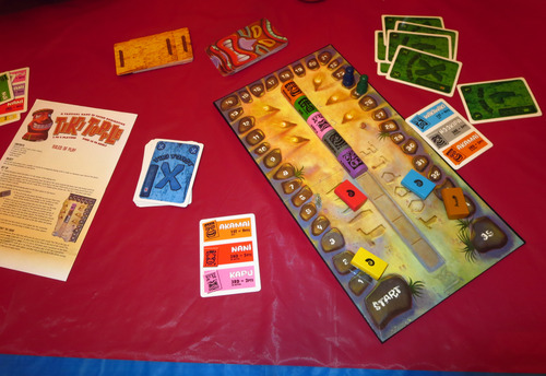 Tiki Topple Board Game Monopolis Tiki Topple Base Tabletop, Board and Card Game