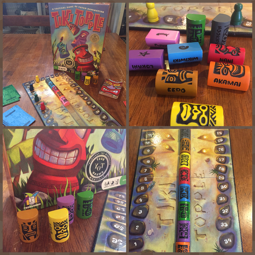 Tiki Topple Board Game Monopolis Tiki Topple Base Tabletop, Board and Card Game