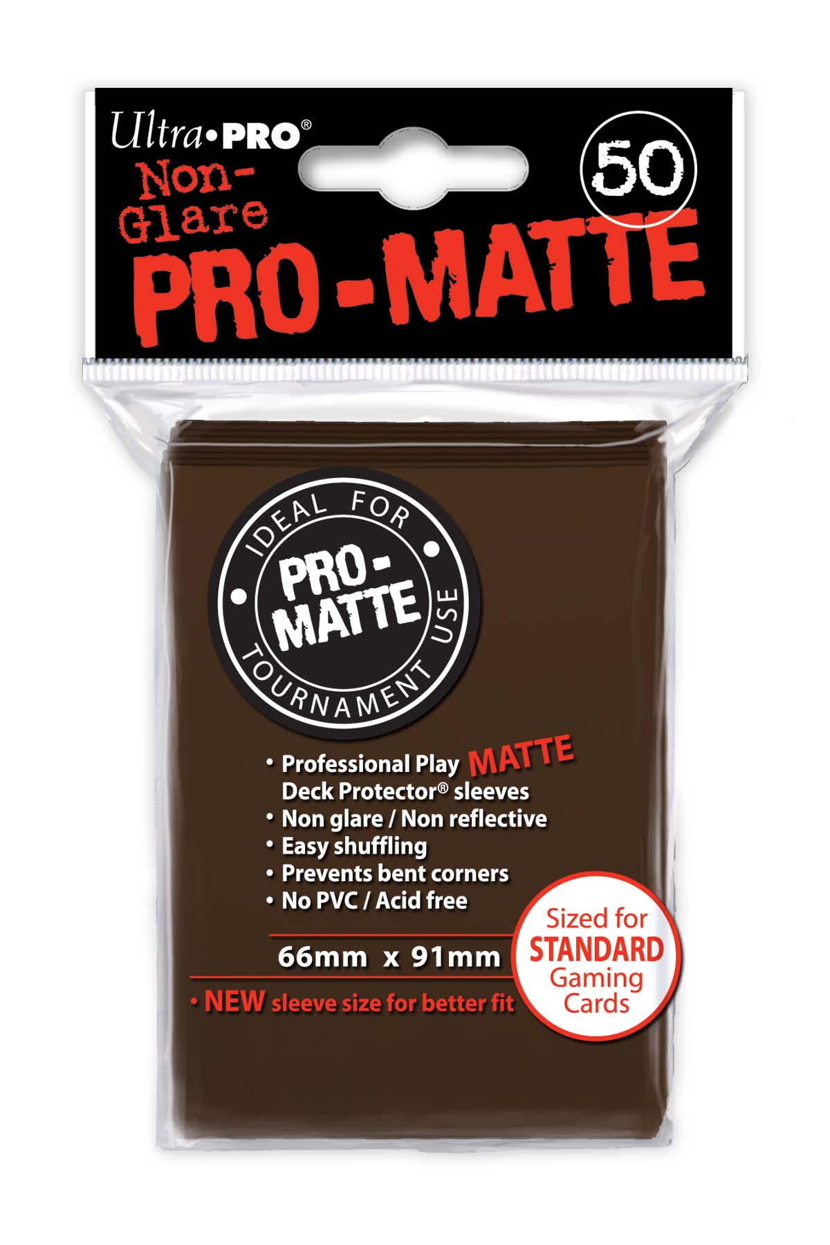 Ultra Pro Sleeves 50ct Pro-Matte Brown Standard Deck Protectors Monopolis Ultra Pro Brown Pro Matte 66x91 Standard Card Sleeve Board Game Accessories