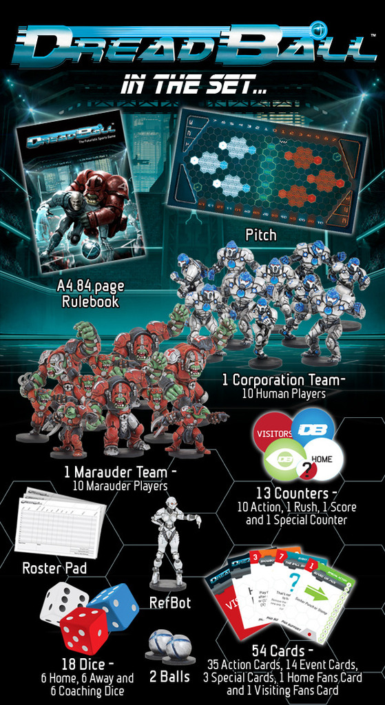 DreadBall The Futuristic Sports Board Game Monopolis DreadBall The Futuristic Sports Board Game Base Tabletop, Board and Card Game