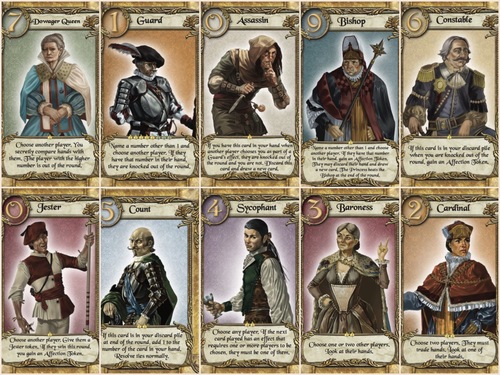 Monopolis Love Letter Premium Base Tabletop, Board and Card Game