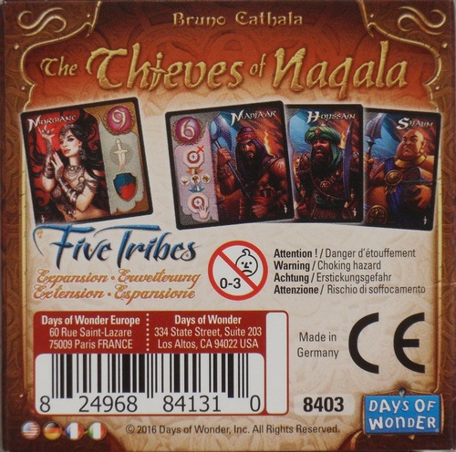 Five Tribes: The Thieves of Naqala Expansion Monopolis Five Tribes: The Thieves of Naqala ExpansionTabletop, Board and Card Game