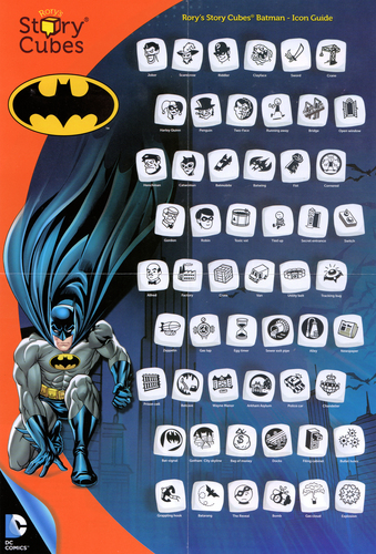 Rory's Story Cube Batman Dice Storytelling Game Monopolis Rory Story Cube Batman Base Tabletop, Board and Card Game