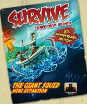 Monopolis Survive Escape from Atlantis Giant Squids Expansion Tabletop, Board and Card Game