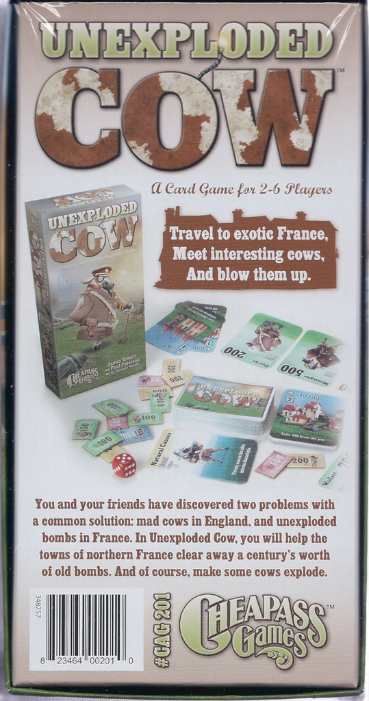 Unexploded Cow Deluxe Edition Board Game Monopolis Unexploded Cow Deluxe Edition Board Game Base Tabletop, Board and Card Game