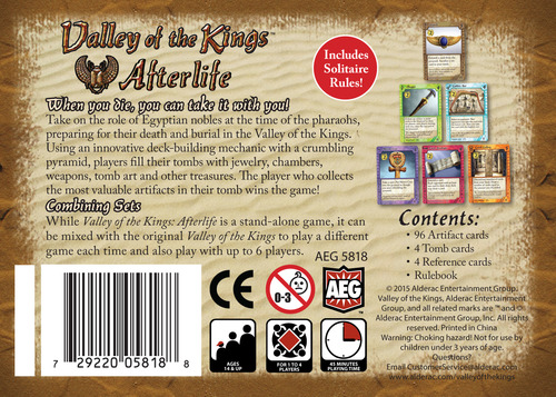 Valley of the Kings: Afterlife Card Game Monopolis Valley of the Kings: Afterlife Card Game Base Tabletop, Board and Card Game