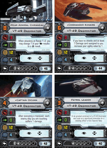 Monopolis Star Wars X Wing VT-49 Decimator Expansion Tabletop, Board and Card Game