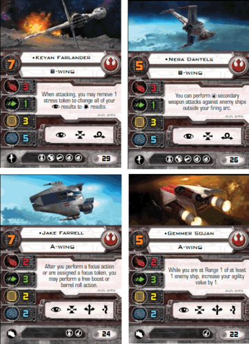 Star Wars X-Wing Miniatures Game Rebel Aces Expansion Pack Monopolis Star Wars X Wing Rebel Aces Expansion Tabletop, Board and Card Game